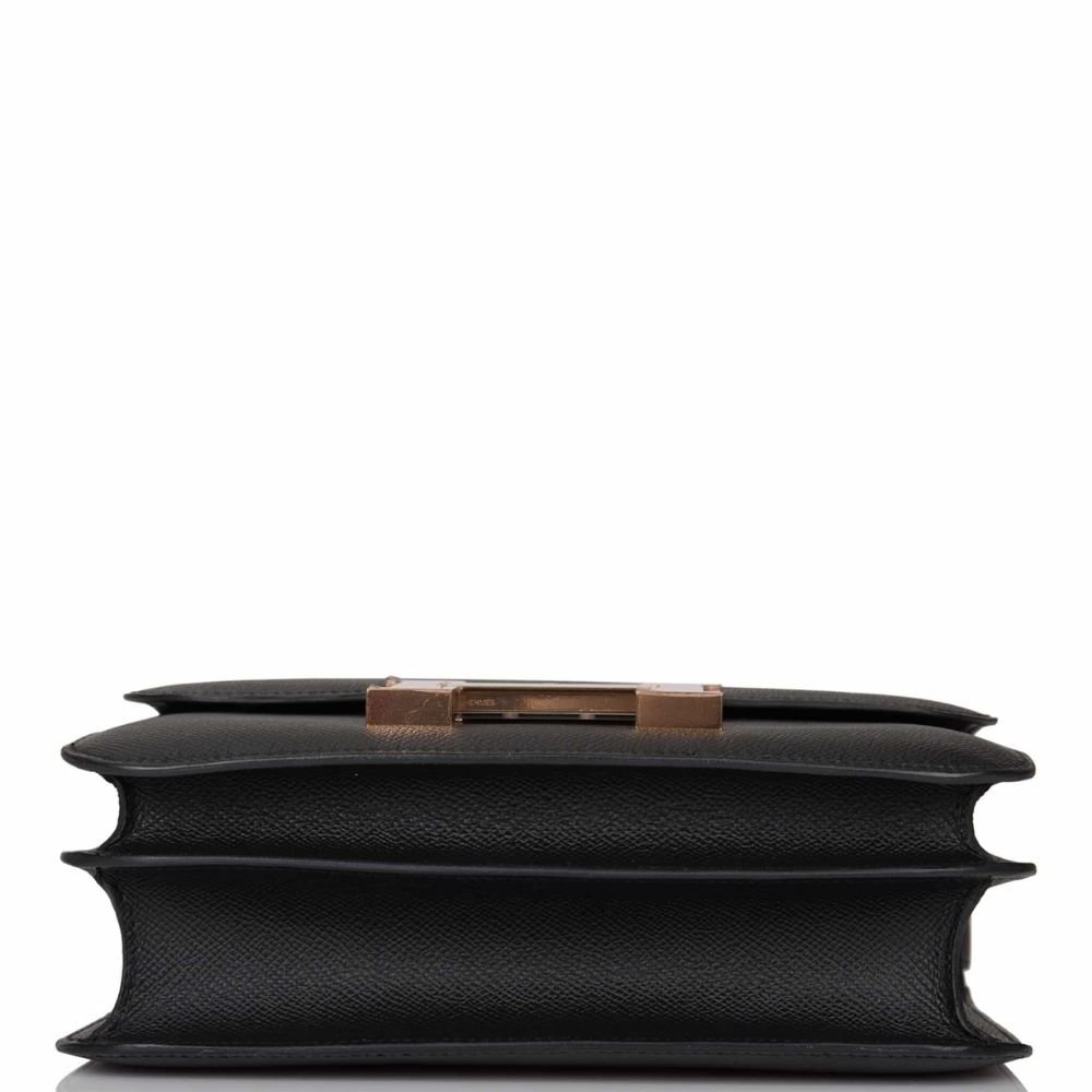Hermes Constance 24 Togo Leather Gold Hardware Black 24Cm