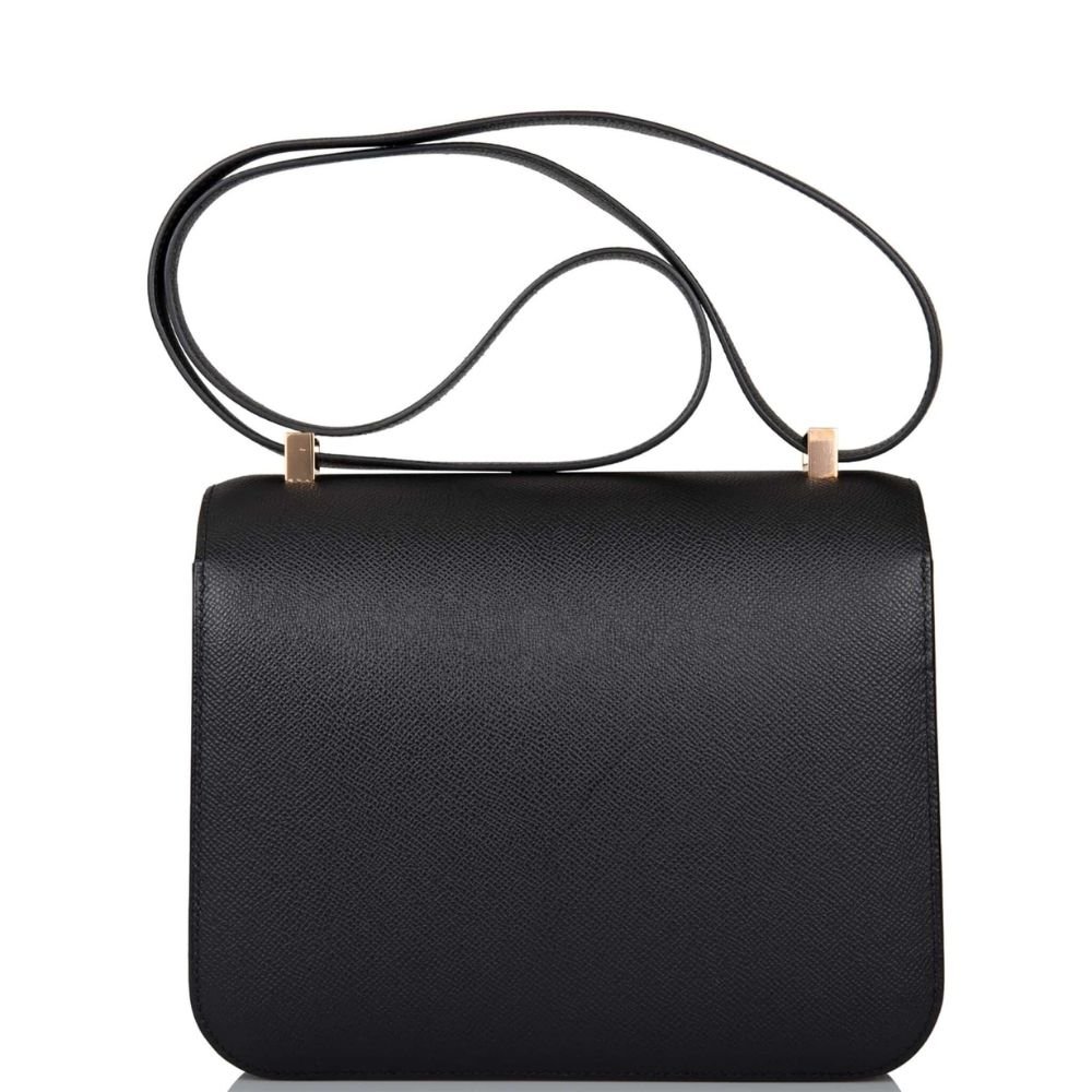 Hermes Constance 24 Togo Leather Gold Hardware Black 24Cm