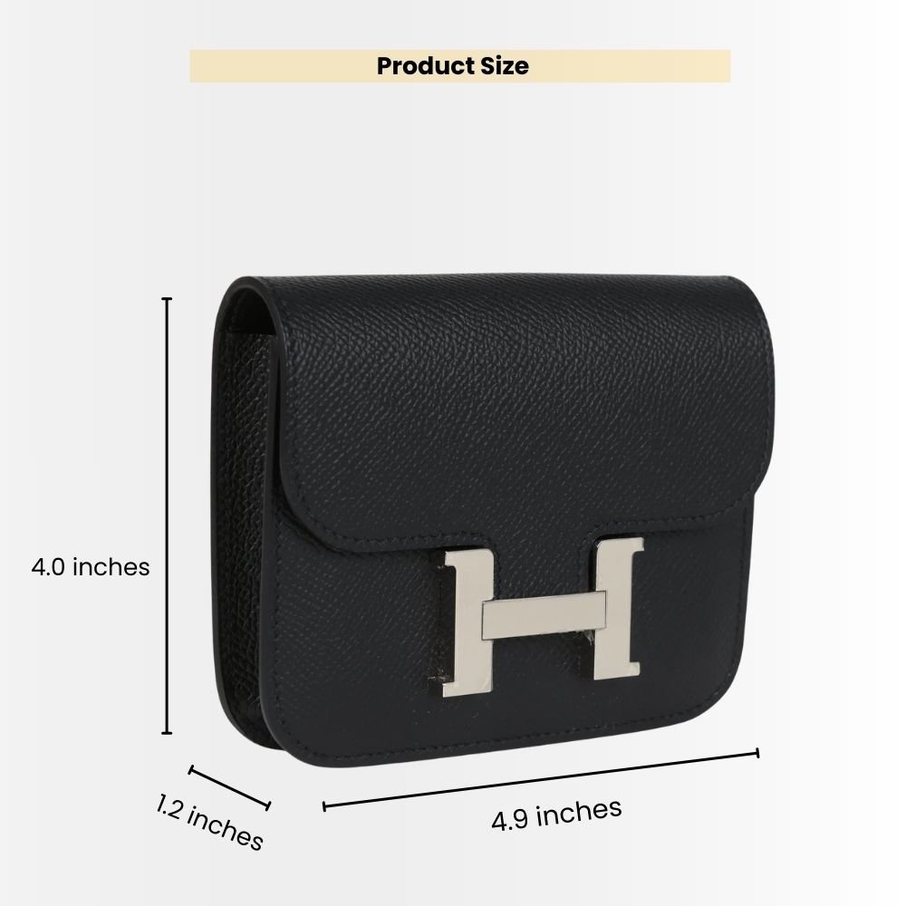 Hermes Constance Slim Wallet Caban 12Cm H082214CK3Y