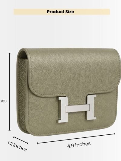Hermes Constance Slim Wallet Etoupe 12Cm H082060CK18