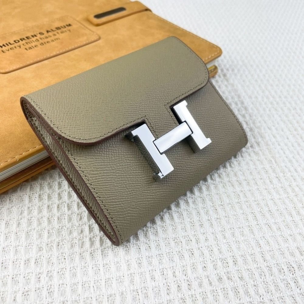 Hermes Constance Slim Wallet Etoupe 12Cm H082060CK18