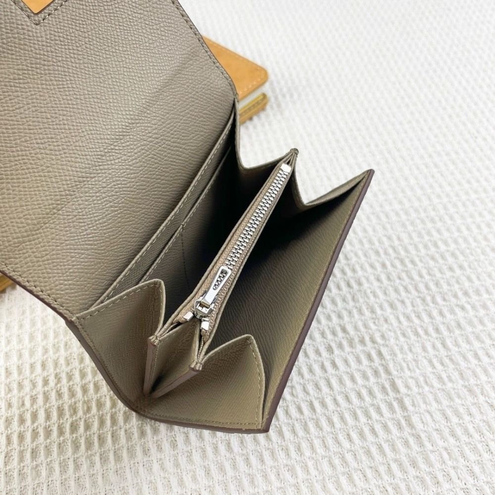 Hermes Constance Slim Wallet Etoupe 12Cm H082060CK18