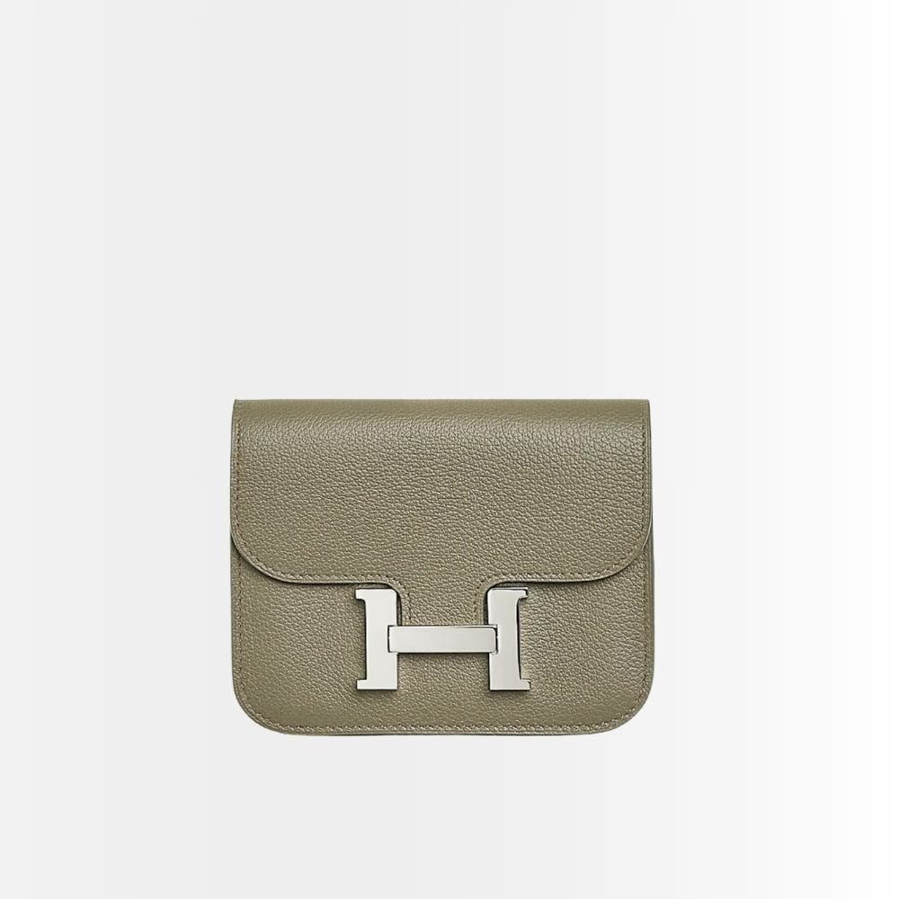 Hermes Constance Slim Wallet Etoupe 12Cm H082060CK18
