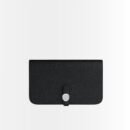 Hermes Dogon Duo Long Wallet Black 19Cm