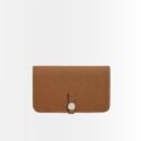 Hermes Dogon Duo Long Wallet Brown 19Cm