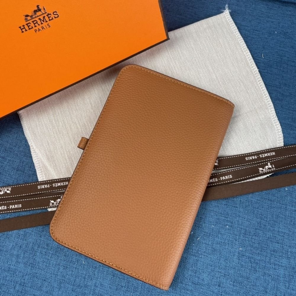 Hermes Dogon Duo Long Wallet Brown 19Cm