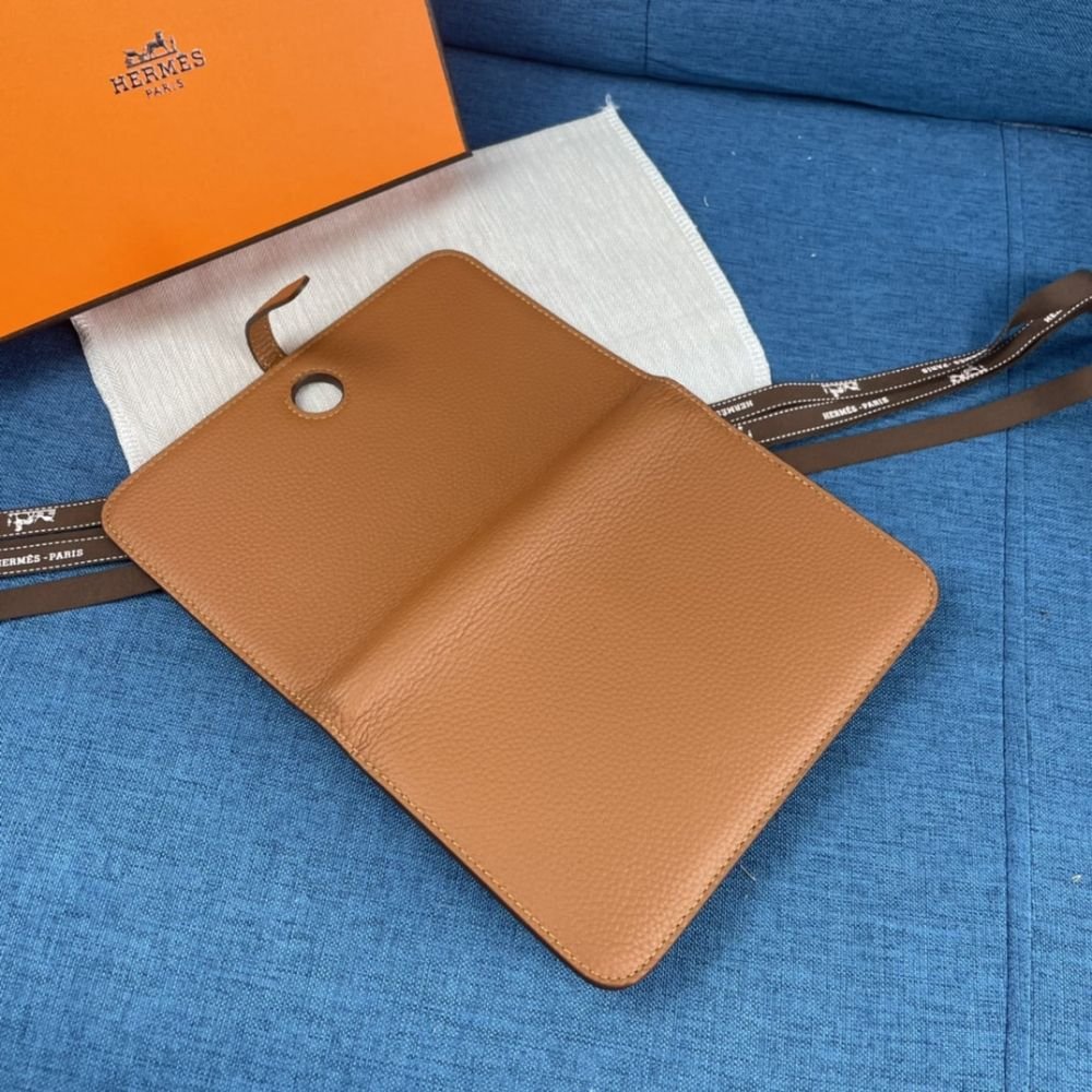 Hermes Dogon Duo Long Wallet Brown 19Cm