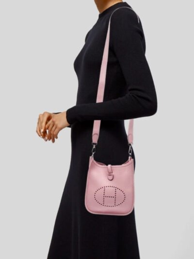 Hermes Evelyne 16 Amazone Bag Pink Rose Sakura 16Cm H069426CKAD