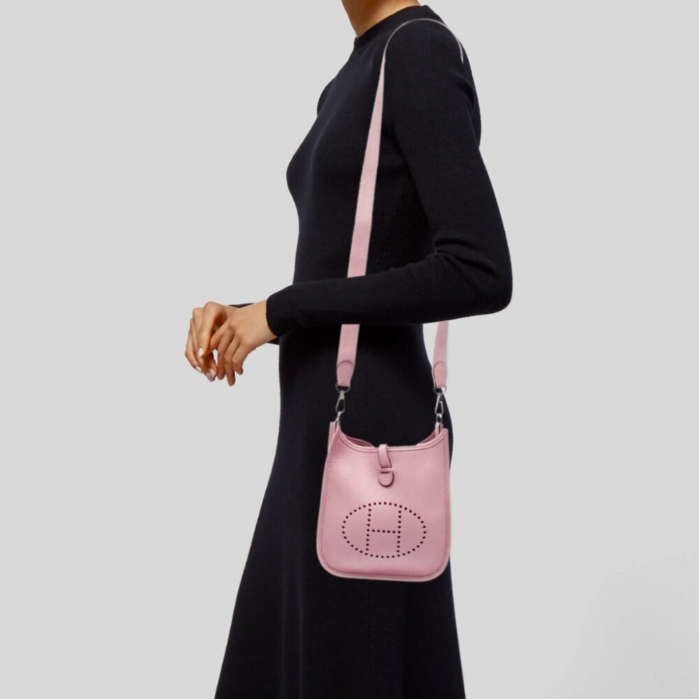 Hermes Evelyne 16 Amazone Bag Pink Rose Sakura 16Cm H069426CKAD