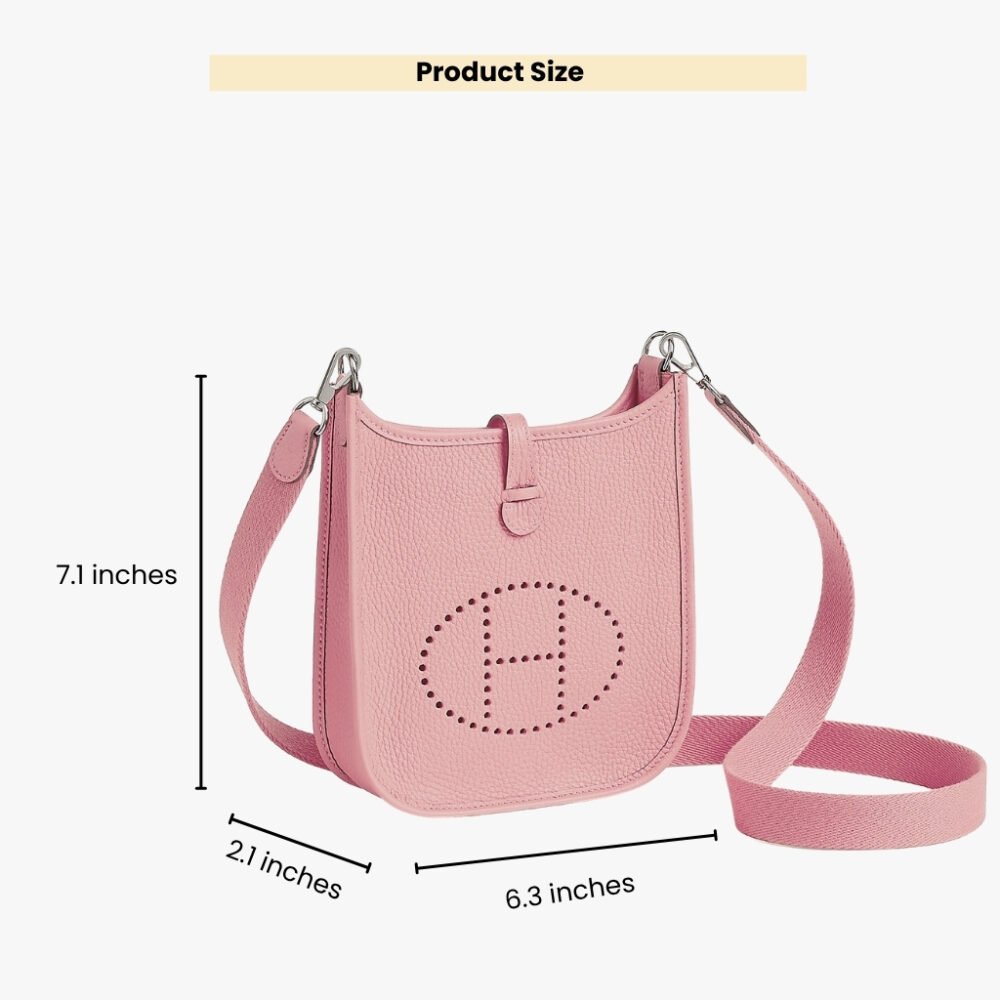 Hermes Evelyne 16 Amazone Bag Pink Rose Sakura 16Cm H069426CKAD