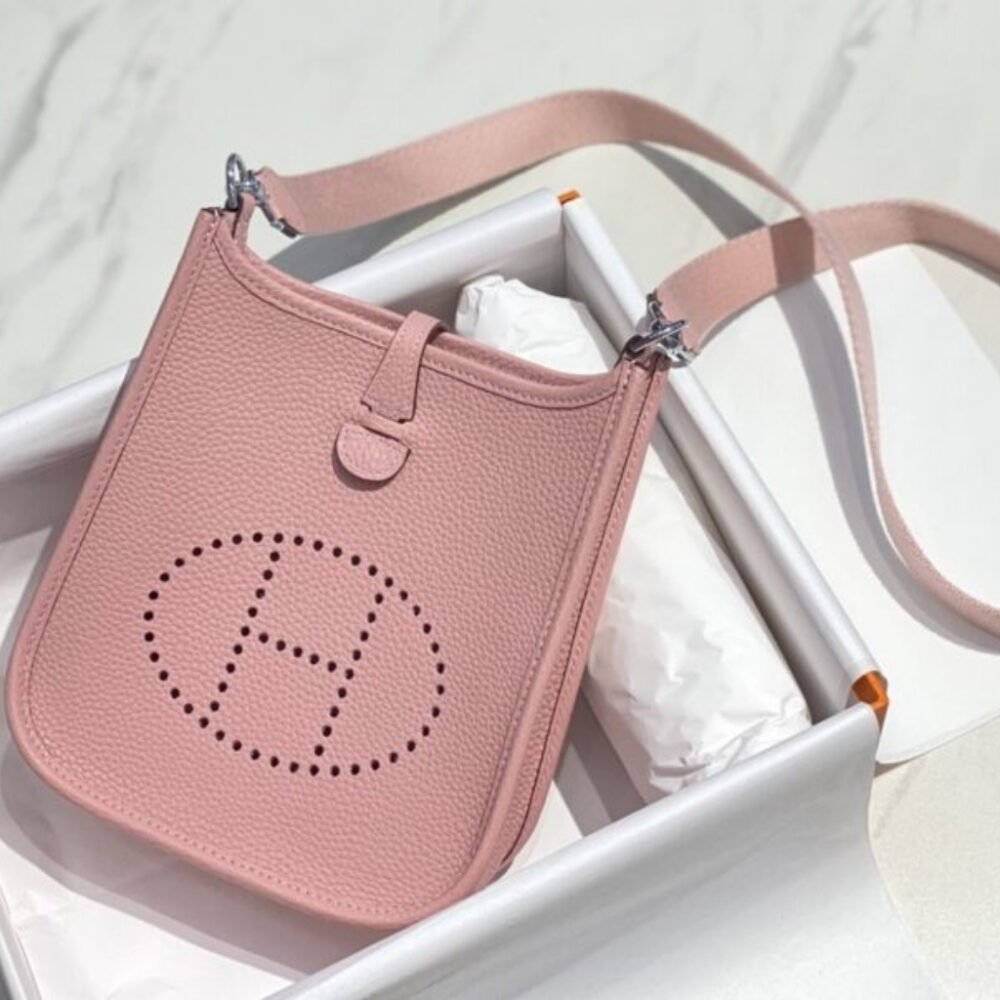 Hermes Evelyne 16 Amazone Bag Pink Rose Sakura 16Cm H069426CKAD