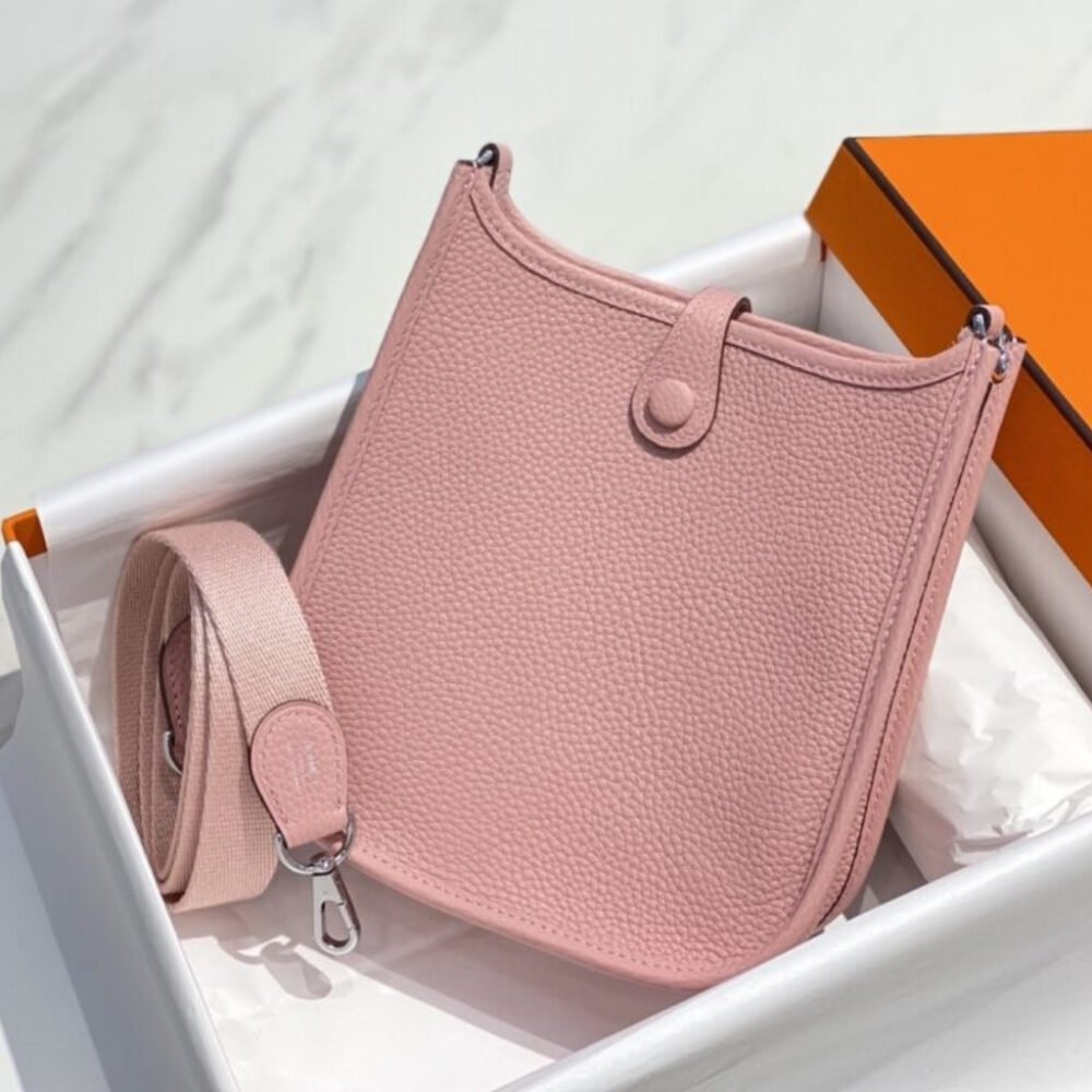 Hermes Evelyne 16 Amazone Bag Pink Rose Sakura 16Cm H069426CKAD