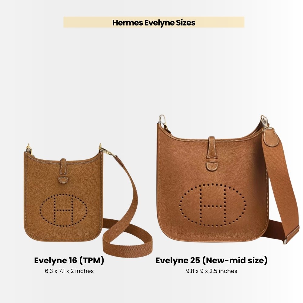 Hermes Evelyne 16 Shoulder Bag Brown 16cm