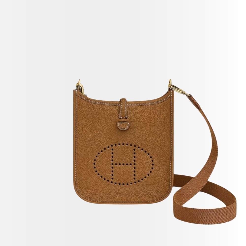 Hermes Evelyne 16 Shoulder Bag Brown 16cm