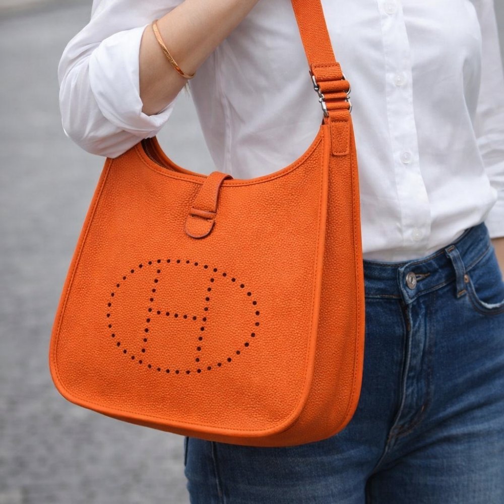 Hermes Evelyne 25 Crossbody Bag Amazon Orange 25Cm