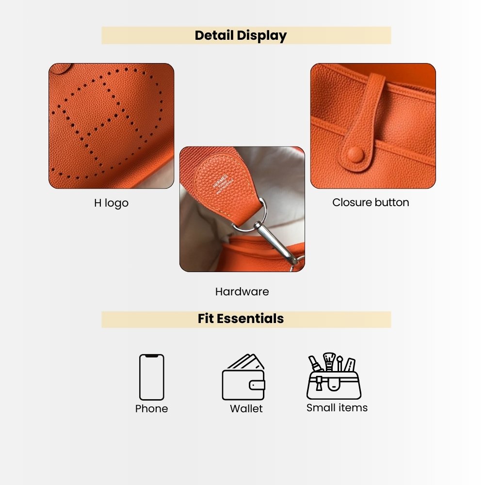 Hermes Evelyne 25 Crossbody Bag Amazon Orange 25Cm