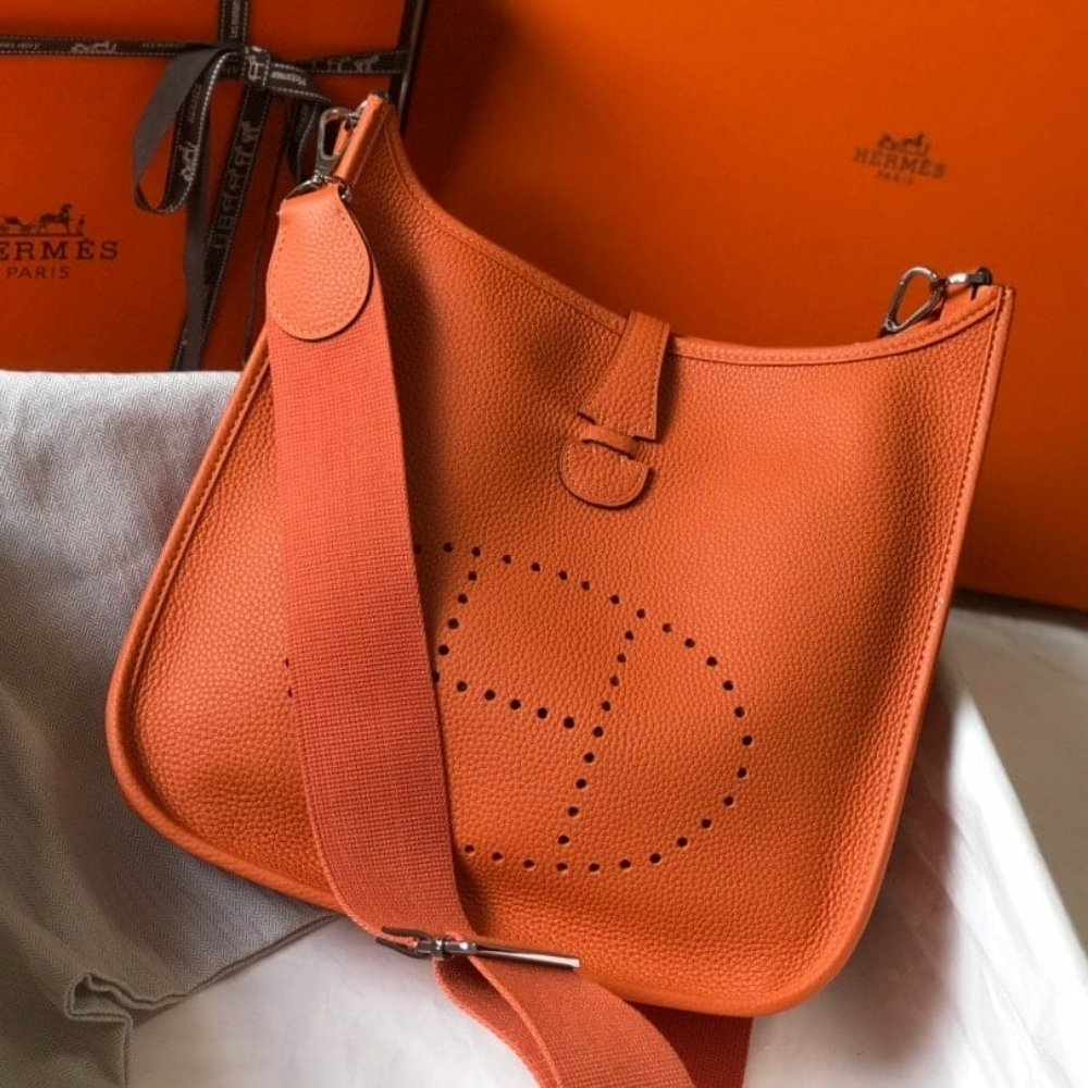 Hermes Evelyne 25 Crossbody Bag Amazon Orange 25Cm