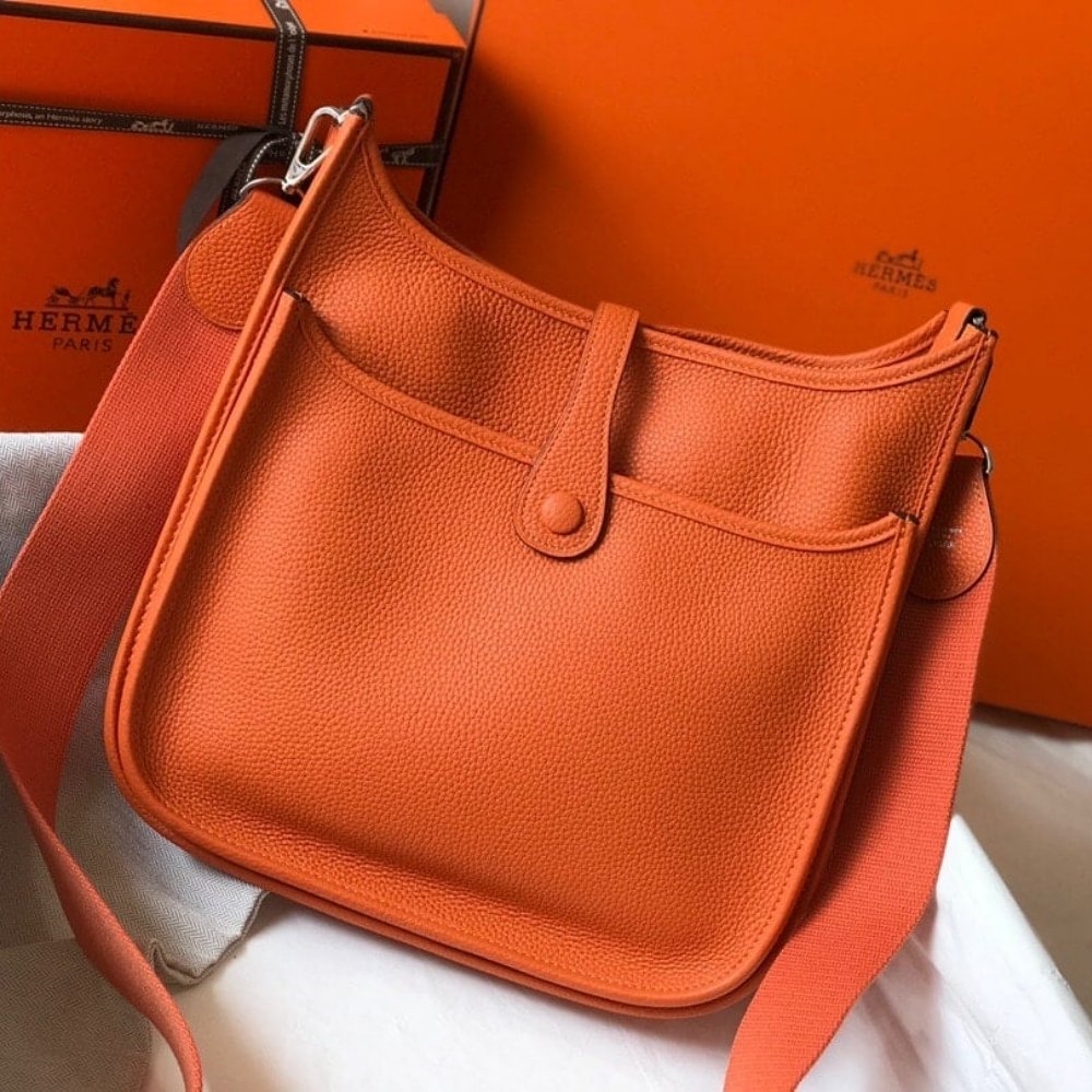 Hermes Evelyne 25 Crossbody Bag Amazon Orange 25Cm