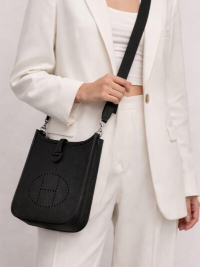 Hermes Evelyne 25 Crossbody Bag Black 25Cm H069426CKAV