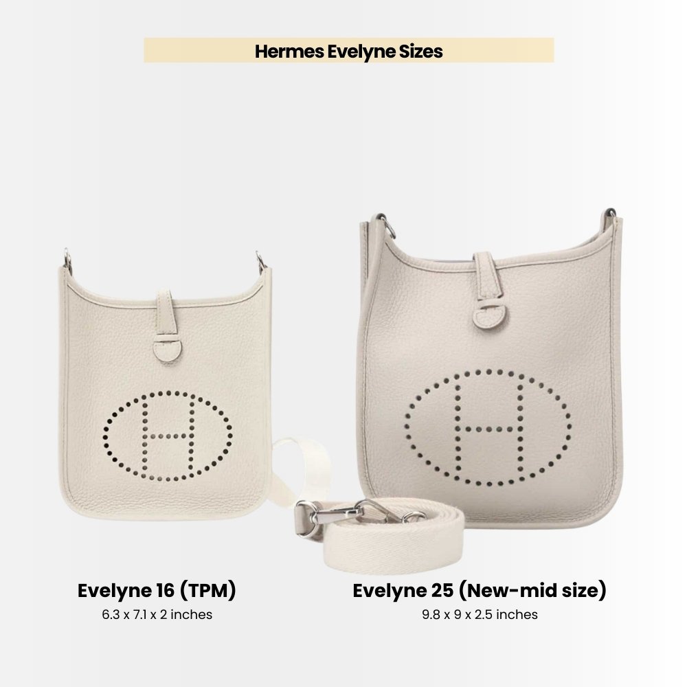 Hermes Evelyne Clemence 16 Amazon Bag White 16Cm