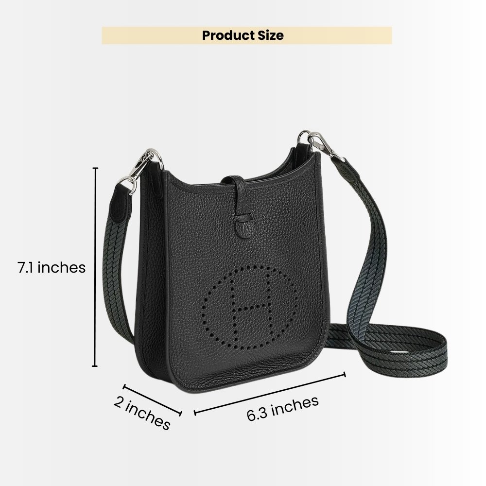 Hermes Evelyne TPM Crossbody Bag Black 16Cm H069426CKAV