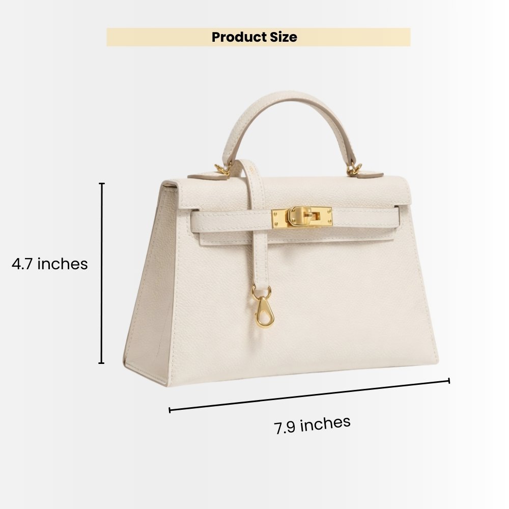 Hermes Kelly 20 Epsom Handbag Craie 20cm