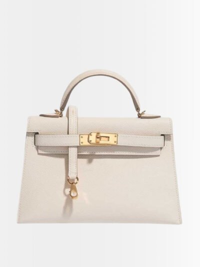 Hermes Kelly 20 Epsom Handbag Craie 20cm
