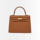Hermes Kelly 25 Sellier Handbag Brown 25cm