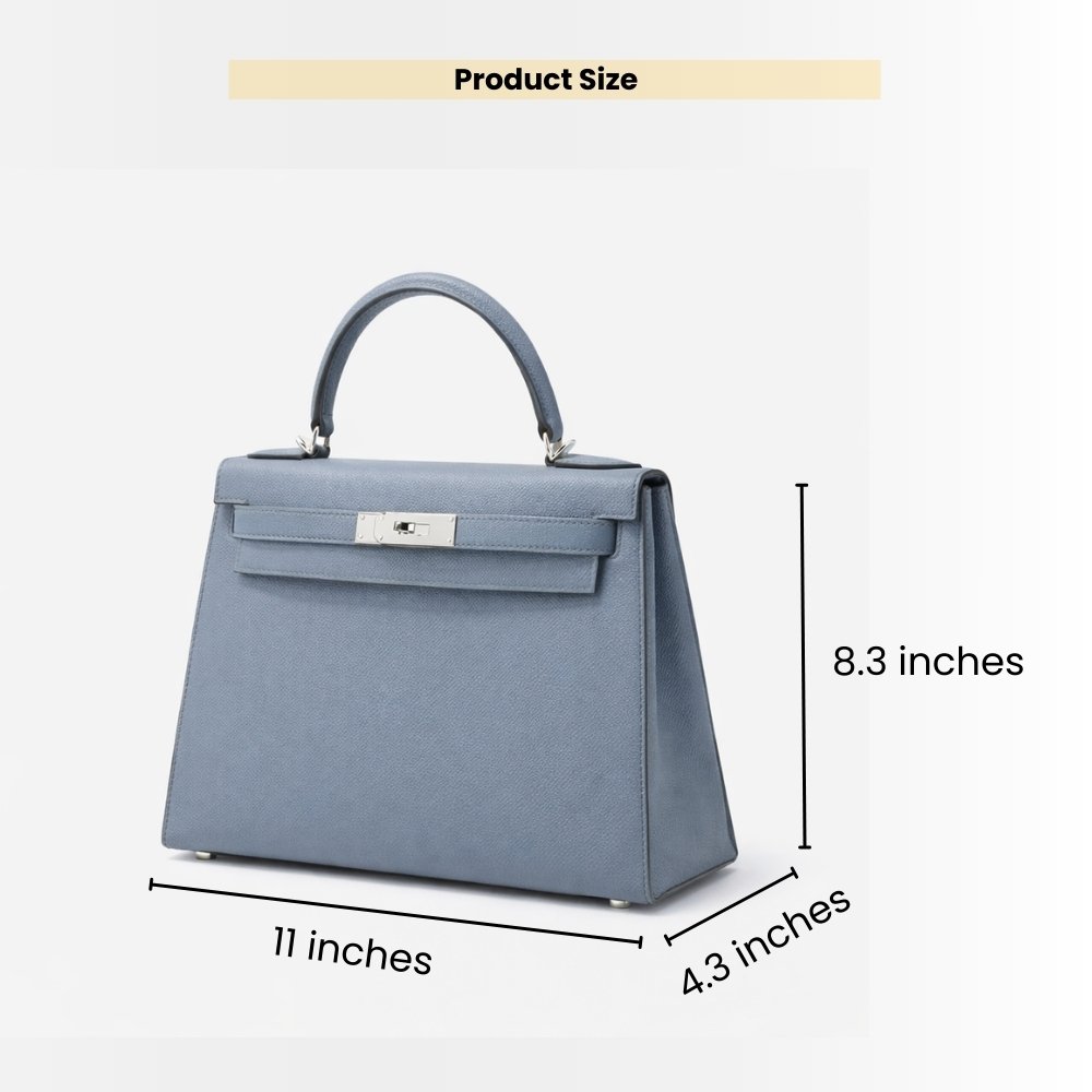 Hermes Kelly 28 Epsom Bleu Celeste 28Cm