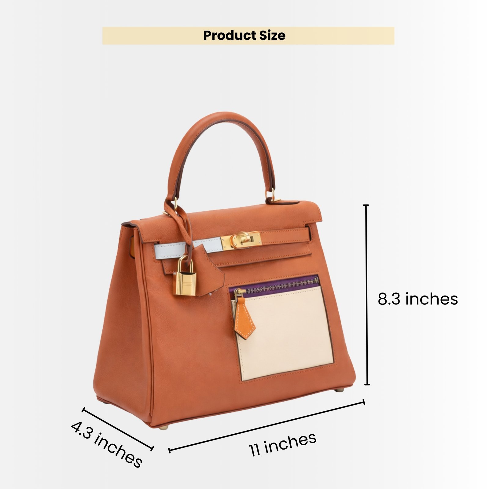 Hermes Kelly 28 Retourne Orange Gold Tone Hardware 28Cm