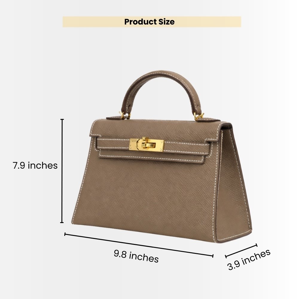 Hermes Kelly Epsom K20 Etoupe GHW Light Brown Gold Hardware 25Cm