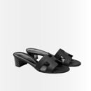 Hermes Oasis Sandals Black Leather H252182Z 02350