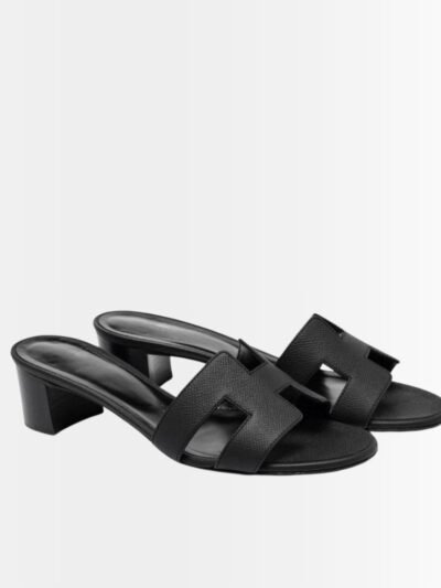 Hermes Oasis Sandals Black Leather H252182Z 02350