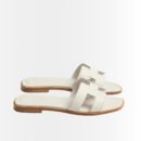 Hermes Oran Sandals Ivory