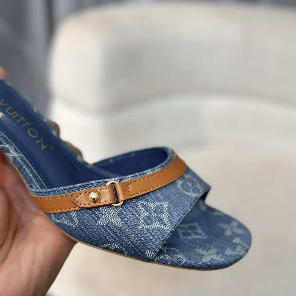 Louis Vuitton 6AM Mule Blue Denim 1ADIF3