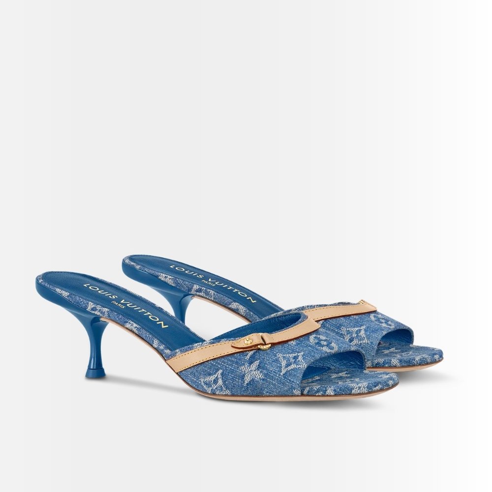 Louis Vuitton 6AM Mule Blue Denim 1ADIF3