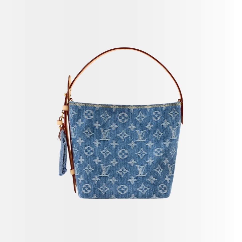 Louis Vuitton All In BB Blue Denim Bucket Bag 18Cm M28107