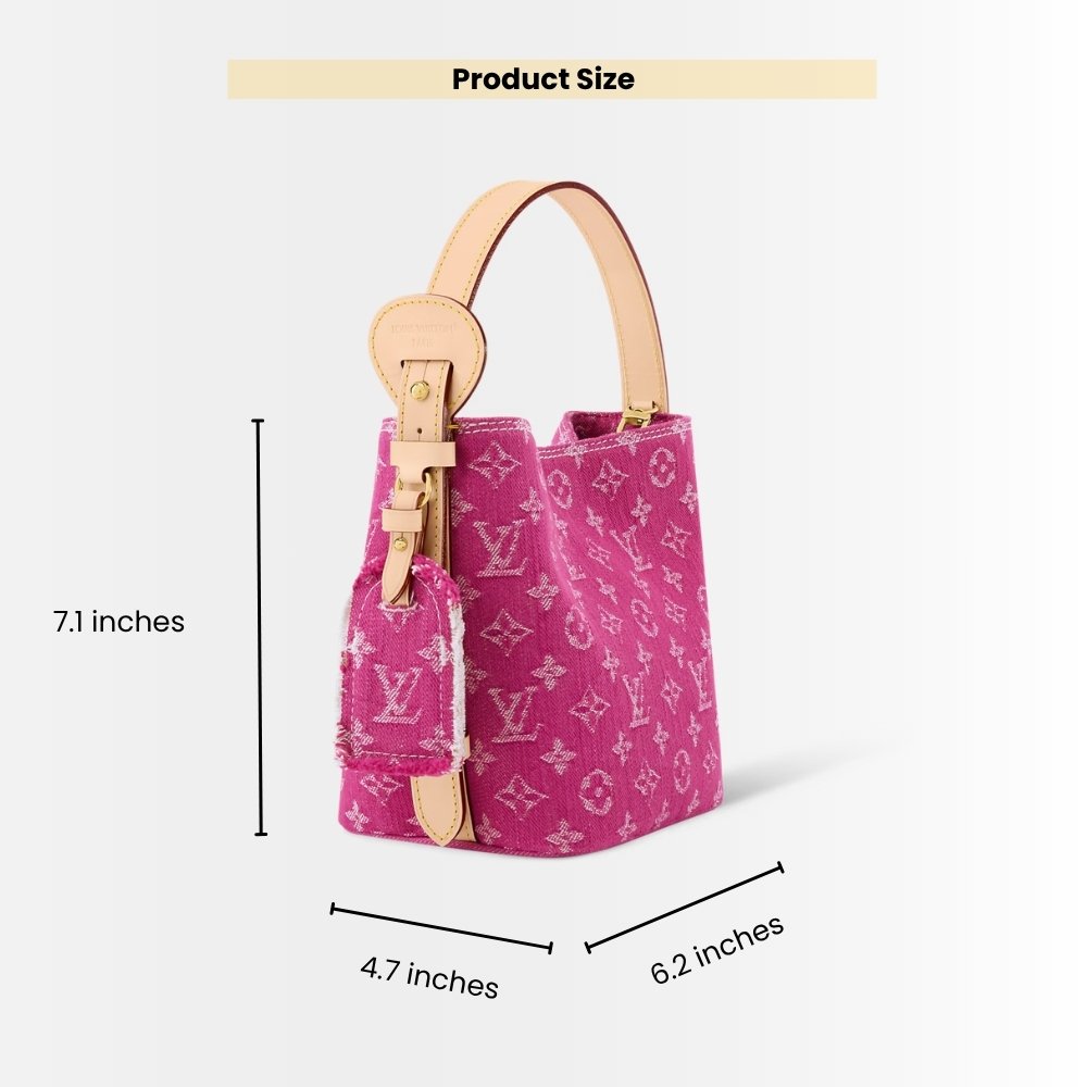 Louis Vuitton All In BB Fuchsia Denim 18cm M27626