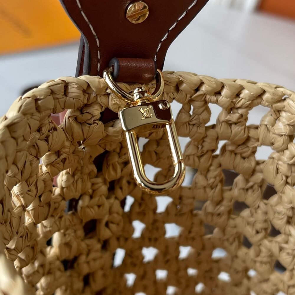 Louis Vuitton All In BB Raffia Beige With Brown Leather 18Cm M14217