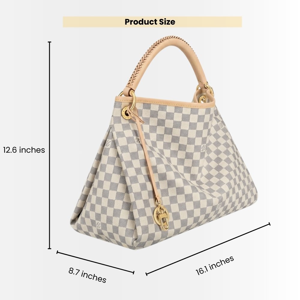 Louis Vuitton Artsy MM Damier Azur Cream 41Cm N40253