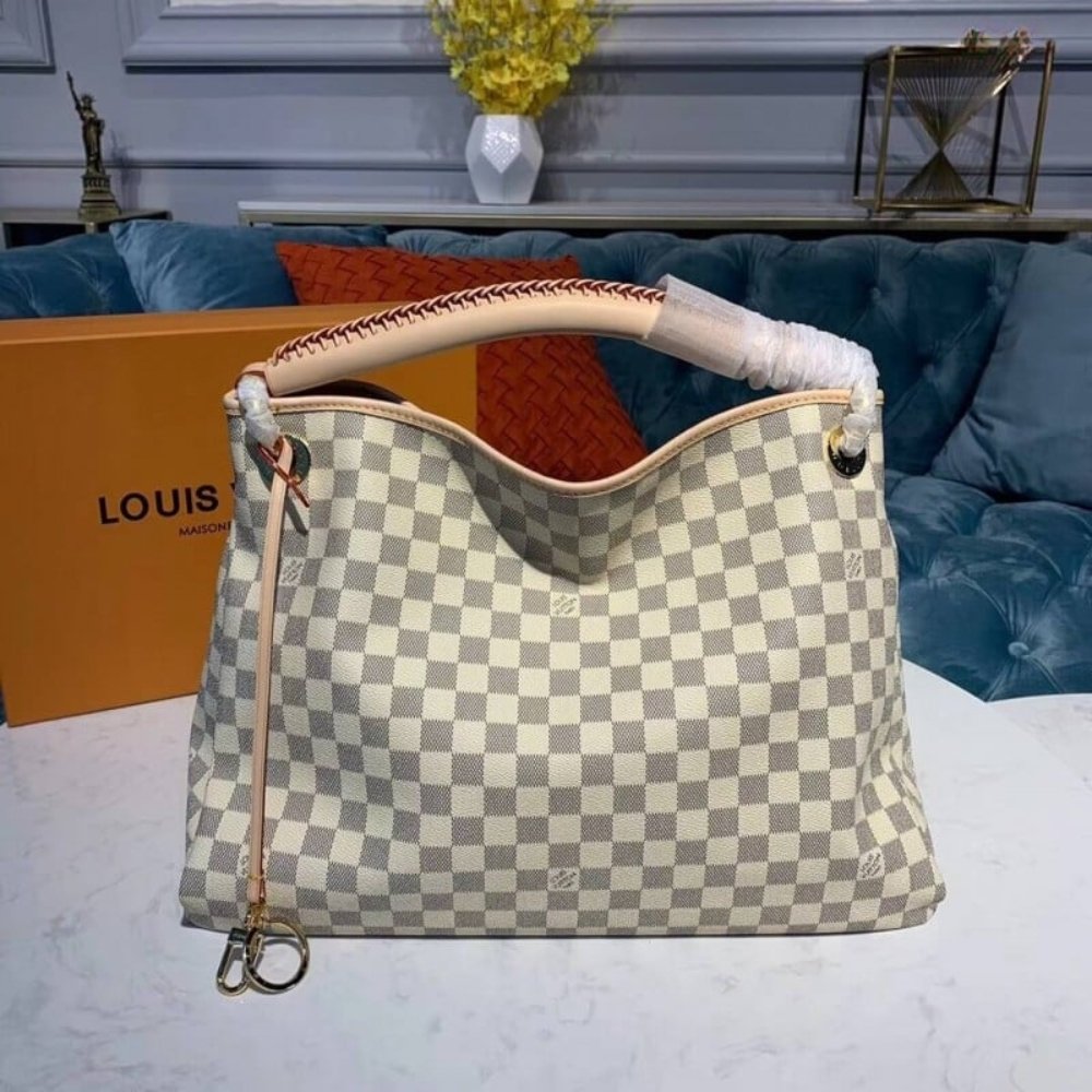 Louis Vuitton Artsy MM Damier Azur Cream 41Cm N40253