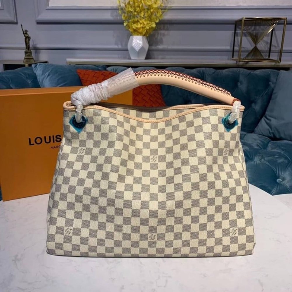Louis Vuitton Artsy MM Damier Azur Cream 41Cm N40253