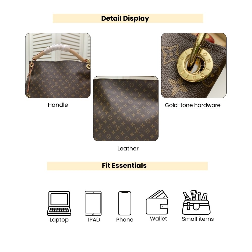 Louis Vuitton Artsy MM Monogram Brown 41Cm M44869