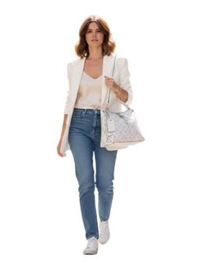 Louis Vuitton Beaubourg Hobo MM White 32Cm M56201