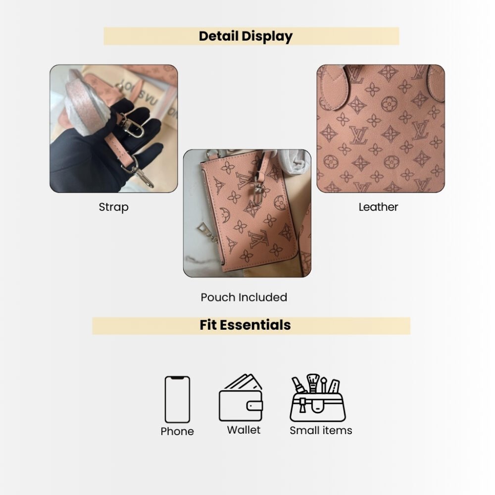 Louis Vuitton Blossom PM Mahina Pink Bag 21cm M23196