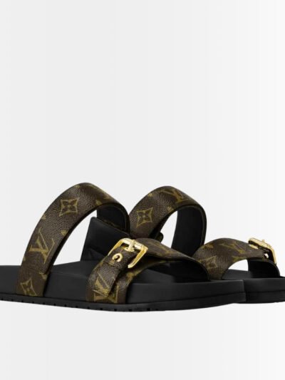 Louis Vuitton Bomdia Flat Comfort Mule Monogram Brown 1AAW8O