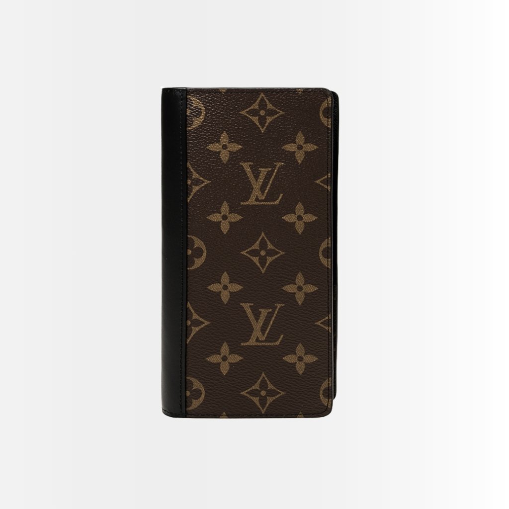 Louis Vuitton Brazza Wallet Monogram Macassar Brown 19cm M69410