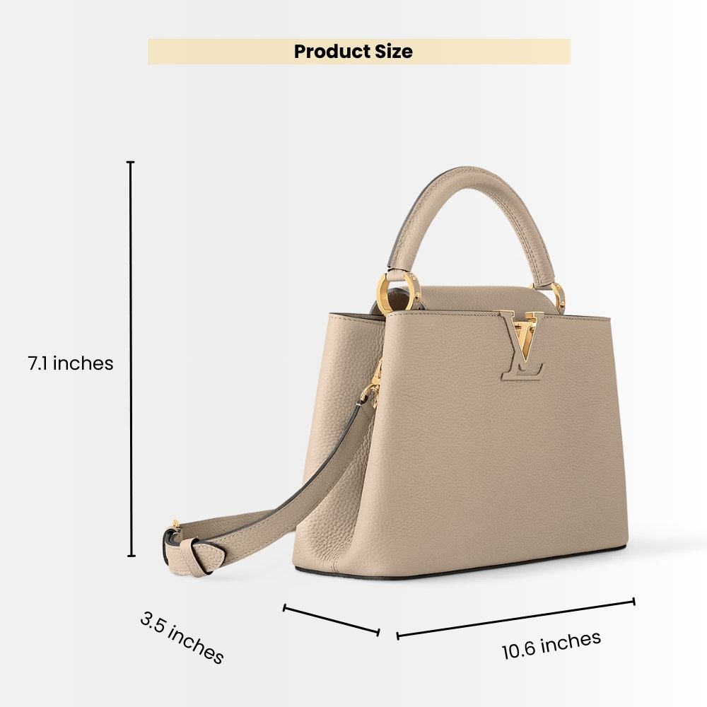 Louis Vuitton Capucines BB Galet Grey 27Cm M94634