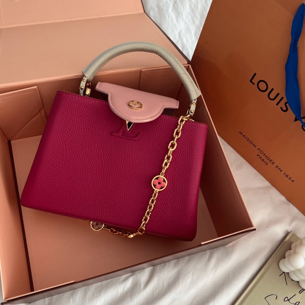 Louis Vuitton Capucines BB Pink 27Cm M20845
