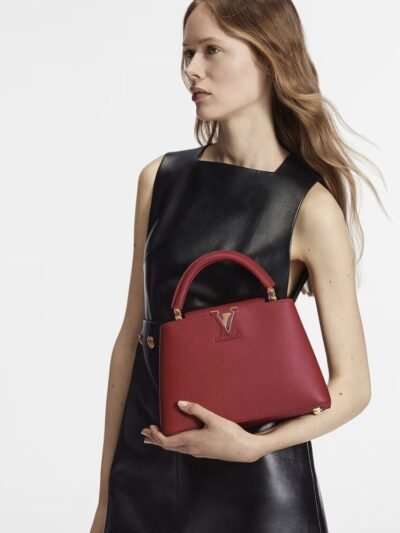 Louis Vuitton Capucines BB Scarlet Red 27Cm M52689